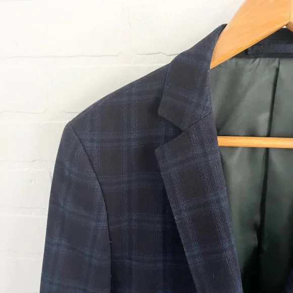 Scotch & Soda Plaid Blazer Tailored Single Button Structured Lined Menswear Sz M - Picture 3 of 16